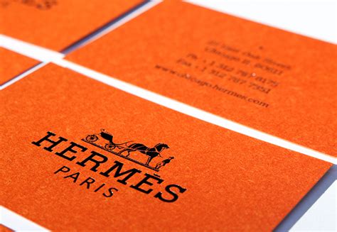 hermes business card.